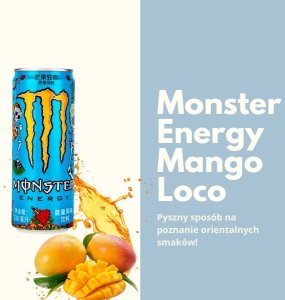 Monster o smaku mango napój energetyczny energy drink chiński 330ml 3