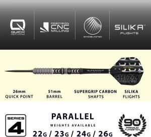 Harrows Rzutki do darta Harrows Chizzy Series 4 90% Steeltip 26 g 3