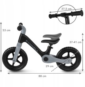 Rowerek biegowy E&L Cycles ROWEREK BIEGOWY FLEX BLACK 5906601713323 12