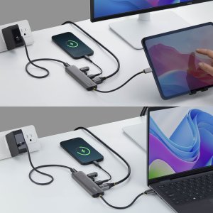 HUB USB StarTech STARTECH.COM USB-C na HDMI Multiport Adapter z 140W PD ładowanie 4K 60Hz HDMI 2-Port USB 10Gbps Hub 1x USB 2.0 Port Type-C Mini Dock 5