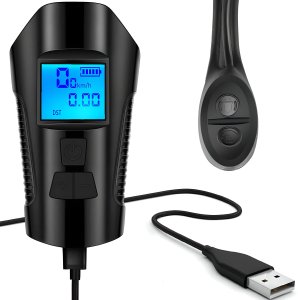 Logit Lampka rowerowa led licznik km prędkościomierz tył - s092-1 + lampka tył 2