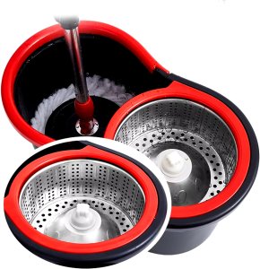 Mop Verk Mop obrotowy rotacyjny 360 turbo spin 3w1 duże wiadro + 2 wymienne nakładki 3