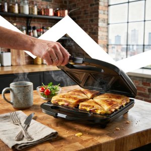 Opiekacz Yermos Opiekacz do kanapek tostów sandwich toster xxl 2000w 4 kanapki nieprzywiera 4