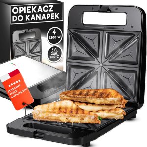 Opiekacz Yermos Opiekacz do kanapek tostów sandwich toster 1400w duży xxl 4 kanapki - or1334 2