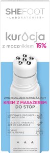 SheFoot SHEFOOT Kuracja z mocznikiem zmiękczająco - wygłądzający Krem z masażerem do stóp 15% mocznika 50 ml 3