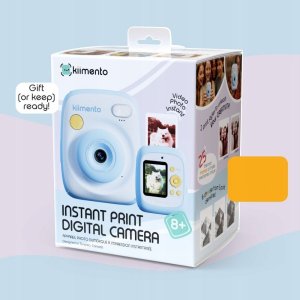 4CV Mobile Aparat Natychmiastowy + Cyfrowy 48mp 1080p Drukarka Dla Dzieci + Karta 32gb / P2 Sky Blue / Niebieski 11