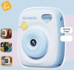 4CV Mobile Aparat Natychmiastowy + Cyfrowy 48mp 1080p Drukarka Dla Dzieci + Karta 32gb / P2 Sky Blue / Niebieski 6