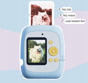 4CV Mobile Aparat Natychmiastowy + Cyfrowy 48mp 1080p Drukarka Dla Dzieci + Karta 32gb / P2 Sky Blue / Niebieski 7