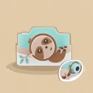 4CV Mobile Cyfrowy Aparat Dla Dziecka 32mp 1080p 3" Hd 2x Obiektyw Selfie + Karta 32gb / Model K / Sloth 11