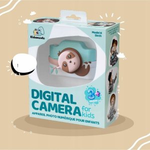 4CV Mobile Cyfrowy Aparat Dla Dziecka 32mp 1080p 3" Hd 2x Obiektyw Selfie + Karta 32gb / Model K / Sloth 9