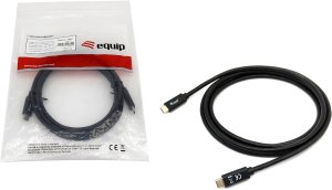 Kabel USB Equip Equip 128348 kabel USB USB 3.2 Gen 1 (3.1 Gen 1) 0,5 m USB C Czarny 3