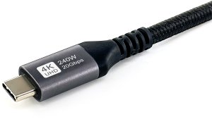 Kabel USB Equip Equip 128384 kabel USB USB4 Gen 2x2 3 m USB C Czarny 4