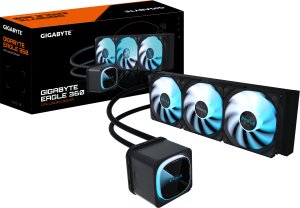 Chłodzenie wodne Gigabyte GIGABYTE EAGLE 360 Procesor Chłodnica cieczy all-in-one 12 cm Czarny 4 szt. 2