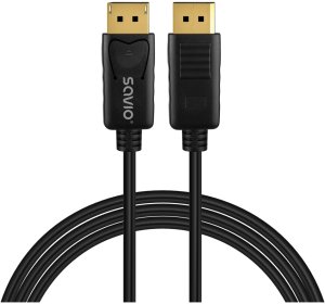 Kabel Savio DisplayPort - DisplayPort 3m czarny (CL-206) 2