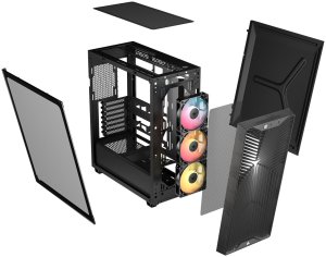Obudowa Corsair 3200D RS ARGB szara (CC-9011346-WW) 3