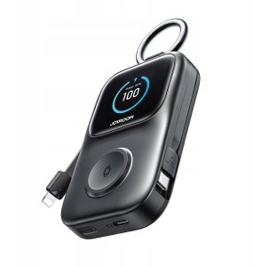 Powerbank Joyroom Joyroom JR-W19 5000 mAh z ładowaniem bezprzewodowym zegarka 5 W czarny 7
