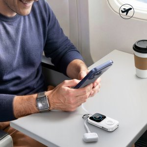 Powerbank Joyroom Joyroom JR-W19 5000 mAh z ładowaniem bezprzewodowym zegarka 5 W biały 12