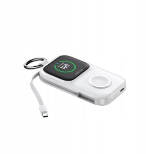 Powerbank Joyroom Joyroom JR-W19 5000 mAh z ładowaniem bezprzewodowym zegarka 5 W biały 5