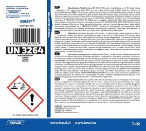 Tenzi Koncentrat do usuwania śladów kamienia i rdzy TENZI, Derast, 10l 6