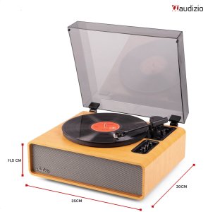 Gramofon Audizio Gramofon HIFI BT Laredo jasnobrązowy Audizio one size 11