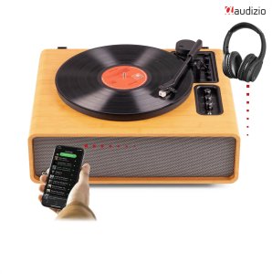Gramofon Audizio Gramofon HIFI BT Laredo jasnobrązowy Audizio one size 12