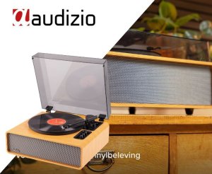 Gramofon Audizio Gramofon HIFI BT Laredo jasnobrązowy Audizio one size 2