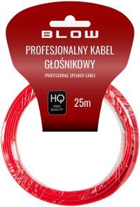 Przewód Blow 73-342# Przewód głośnikowy 2x0,50mm czarno-czerwony 25m 2