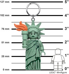 Breloczek LEGO Statua Wolności brelok z latarką (LGL-KE158H) 2