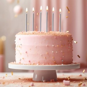 Party Deco Świeczki urodzinowe Długie 12 szt. 14,5 cm (ORION Srebrne z Podstawkami) 3