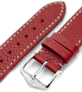 Hirsch Skórzany wodoodporny pasek do zegarka 18 mm HIRSCH Bologna M 01802160-2-18 . 3