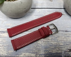 Hirsch Skórzany wodoodporny pasek do zegarka 18 mm HIRSCH Bologna M 01802160-2-18 . 4