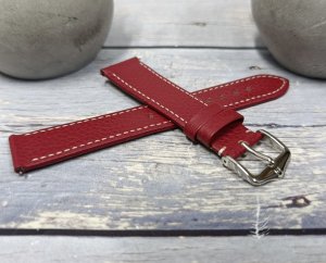 Hirsch Skórzany wodoodporny pasek do zegarka 18 mm HIRSCH Bologna M 01802160-2-18 . 5