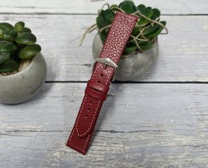 Hirsch Skórzany wodoodporny pasek do zegarka 18 mm HIRSCH Bologna M 01802160-2-18 . 8