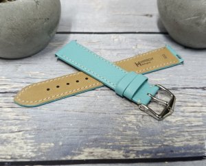 Hirsch Skórzany wodoodporny pasek do zegarka 18 mm HIRSCH Bologna M 01802183-2-18 . 7