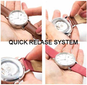 Hirsch Skórzany wodoodporny pasek do zegarka 20 mm HIRSCH Bologna L 01802080-2-20 . 11