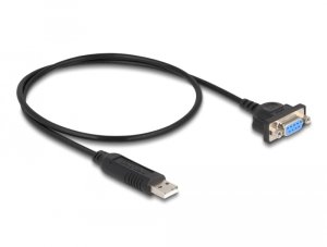 Kabel USB Delock USB-A - RS-232 0.5 m Czarny 2