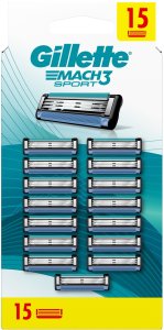 Procter GILLETTE Mach3 Sport Ostrza wkłady wymienne do maszynki do golenia dla mężczyzn 1 op. - 15 szt. 2