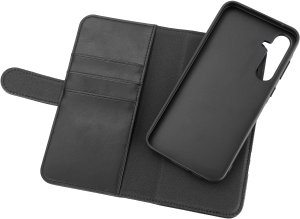 Essentials Samsung Galaxy A55 5G PU wallet, detachable, black 3