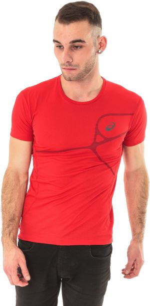 Asics Koszulka męska Protection Road Top czerwona r. XL (1298636015) 1
