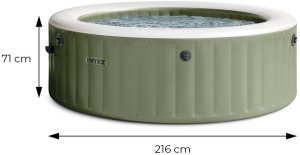 SPA ogrodowe Intex Dmuchane SPA z hydromasażem 6 osobowe INTEX 28428NP 10