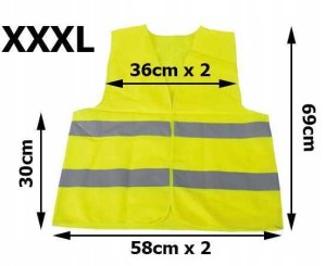 Pako Kamizelka Odblaskowa Żółta XXXL 4