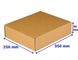 JetWorld Karton Fasonowy 350x250x80mm 380g/m2 12