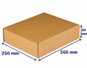 JetWorld Karton Fasonowy 350x250x80mm 380g/m2 6