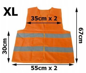 Verk Kamizelka Odblaskowa Pomarańczowa XL 4