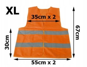 Verk Kamizelka Odblaskowa Pomarańczowa XL 8