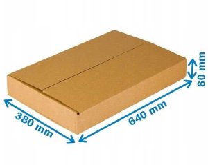 JetWorld Karton Klapowy 640x380x80mm 3W B 380g/m2 3