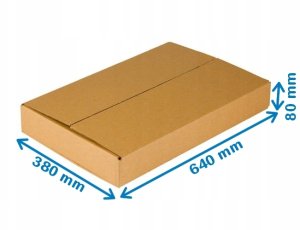 JetWorld Karton Klapowy 640x380x80mm 3W B 380g/m2 9