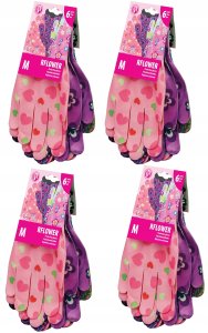 RawPol Rękawice ogrodowe / Kolorowe / Rozmiar: 8 - M / RFLOWER_M - 24 szt. 3