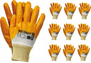 Reis Rękawice robocze / Pomarańczowe / Rozmiar: 10 - XL / RECONIT-Y10 - 10 szt. 2