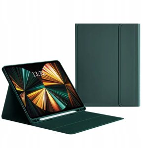 4kom.pl Etui i KLAWIATURA touchpad do Xiaomi Pad 7 / Pad 7 PRO 11.2 uchwyt na rysik, zielone 11